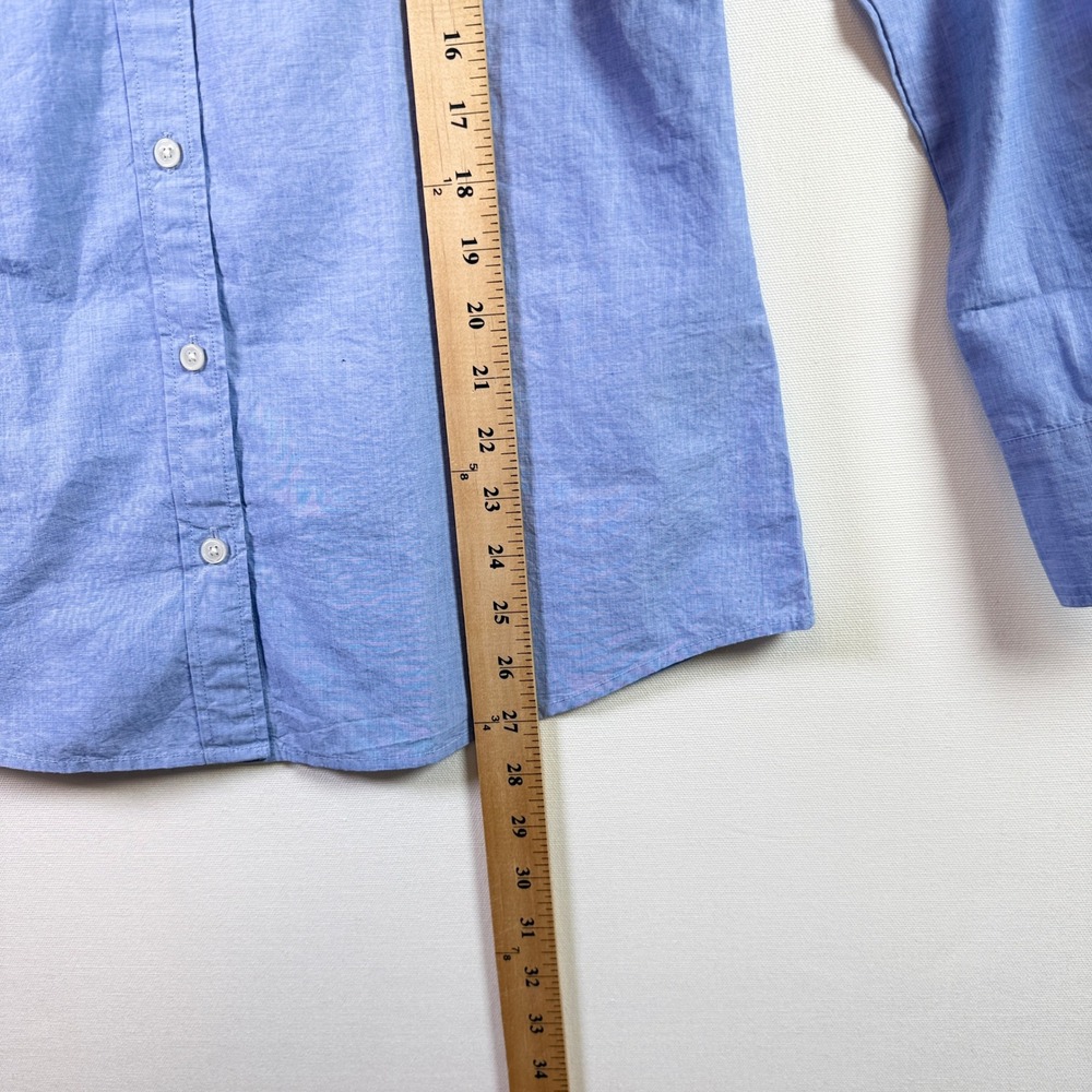 J.CREW Blue Re-Imagined Cotton Long Sleeve Button‎ Down Shirt Size S - Picture 7 of 7